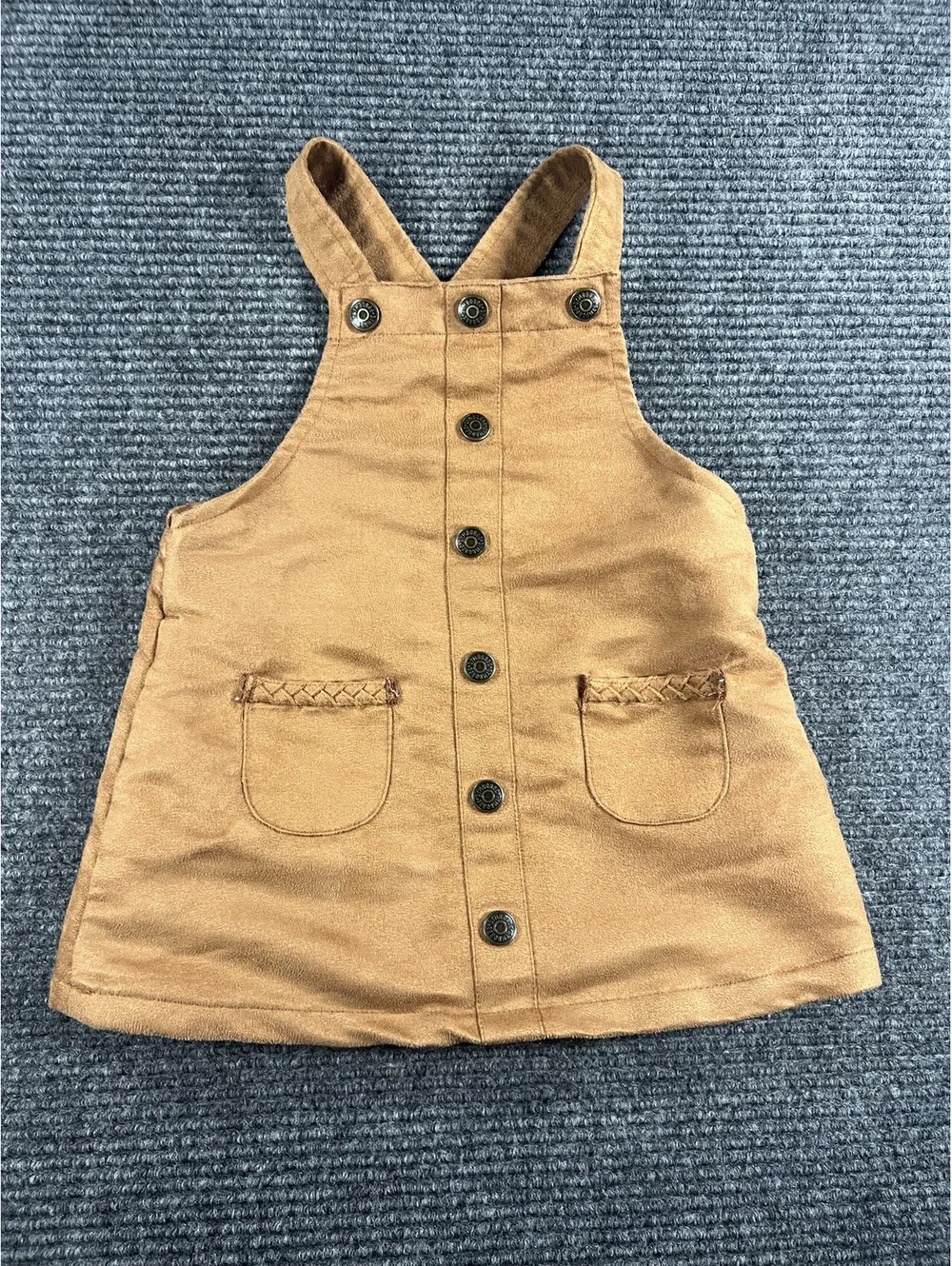 Gymboree Toddler Girls 2T Brown Suede Like Jumper Dress